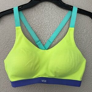 Women’s Victoria's Secret VSX Sport Neon Green Sports Bra, 36B